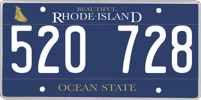 RI license plate 520728