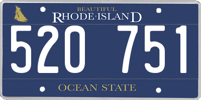 RI license plate 520751