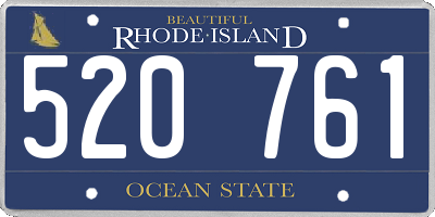 RI license plate 520761