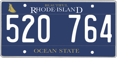 RI license plate 520764