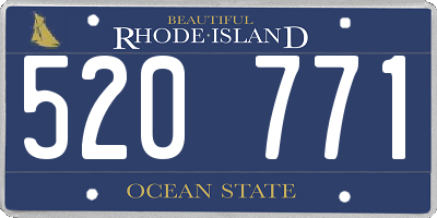 RI license plate 520771
