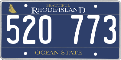 RI license plate 520773