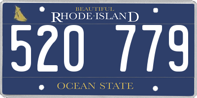 RI license plate 520779