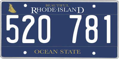 RI license plate 520781