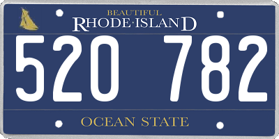 RI license plate 520782