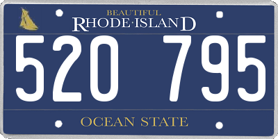 RI license plate 520795