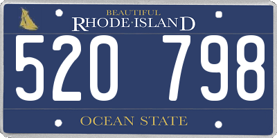 RI license plate 520798