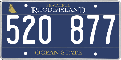 RI license plate 520877