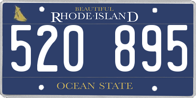 RI license plate 520895