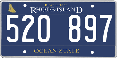 RI license plate 520897