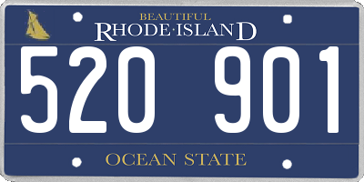 RI license plate 520901
