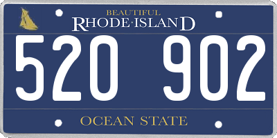 RI license plate 520902