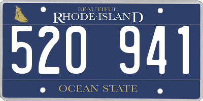 RI license plate 520941