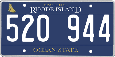 RI license plate 520944
