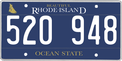 RI license plate 520948