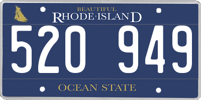 RI license plate 520949