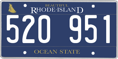RI license plate 520951