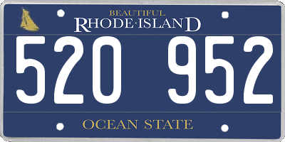 RI license plate 520952