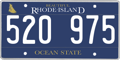 RI license plate 520975