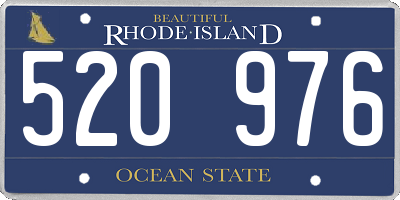 RI license plate 520976