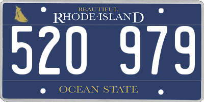 RI license plate 520979