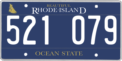 RI license plate 521079