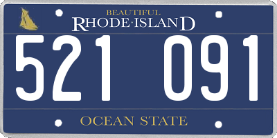 RI license plate 521091