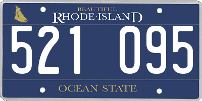 RI license plate 521095