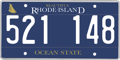 RI license plate 521148