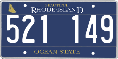 RI license plate 521149