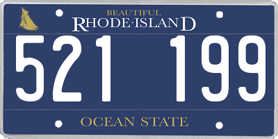 RI license plate 521199