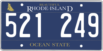 RI license plate 521249