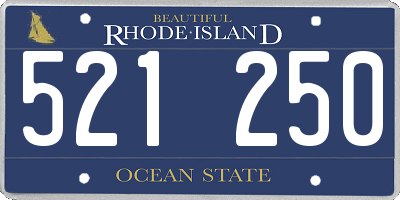 RI license plate 521250
