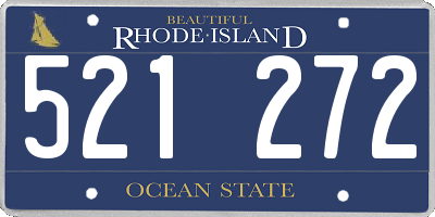 RI license plate 521272
