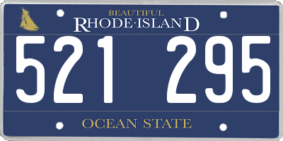 RI license plate 521295
