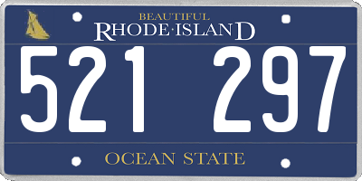 RI license plate 521297