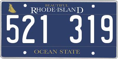 RI license plate 521319
