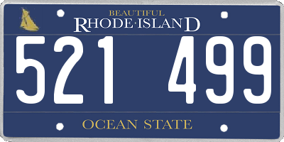 RI license plate 521499