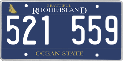 RI license plate 521559