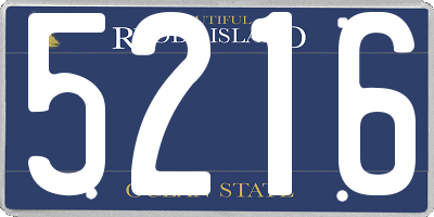 RI license plate 5216