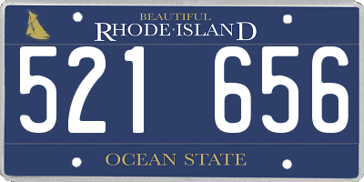 RI license plate 521656