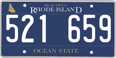 RI license plate 521659