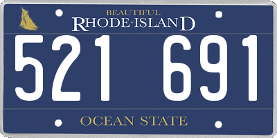 RI license plate 521691