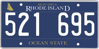 RI license plate 521695