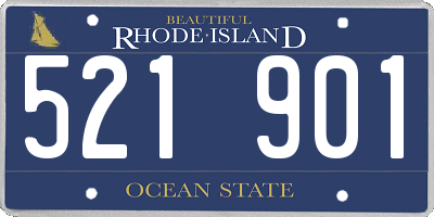 RI license plate 521901