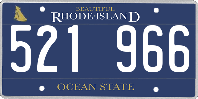 RI license plate 521966