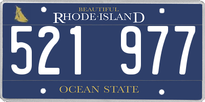RI license plate 521977