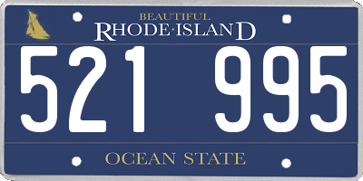 RI license plate 521995