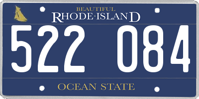 RI license plate 522084