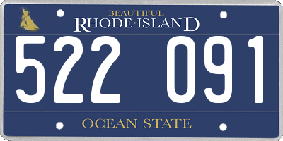 RI license plate 522091